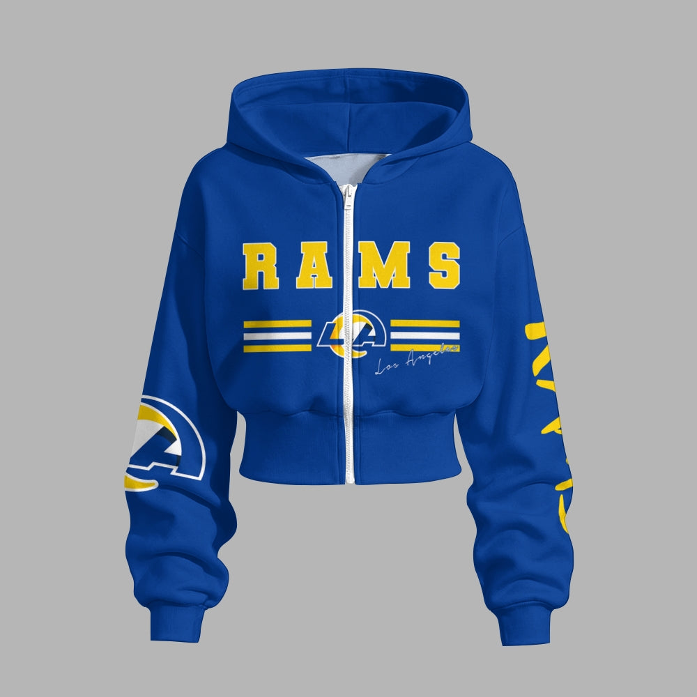 Los Angeles Rams Zip-up hooded jacket and elastic-waist pants set