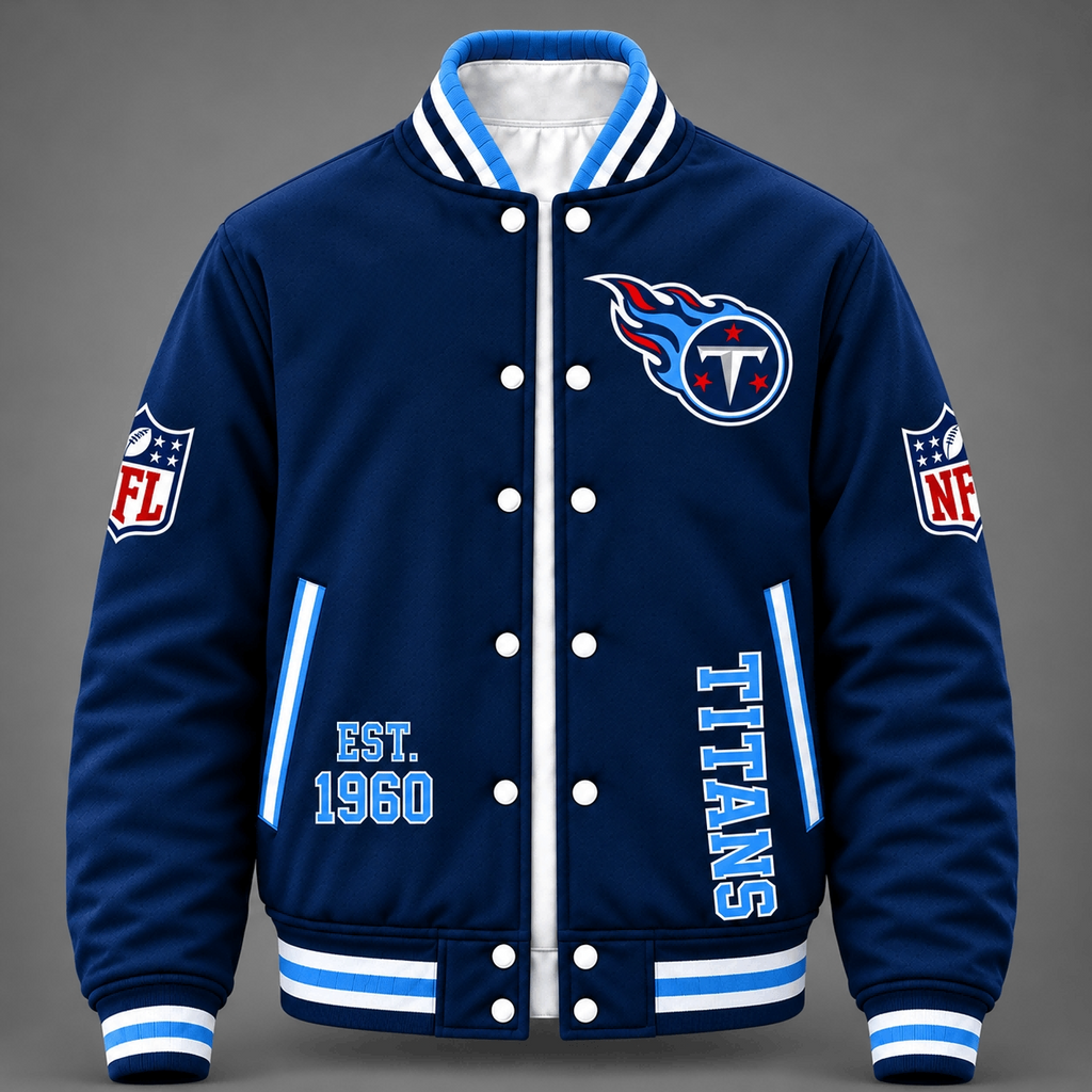 Tennessee Titans Navy Varsity Jacket