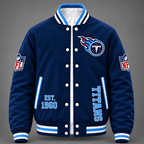 Tennessee Titans Navy Varsity Jacket