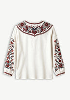 Arizona Cardinals Bohemian Floral Printed V-Neck Long Sleeve Shirt