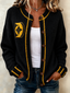 Women'S Football Printed Knitted Cardigan