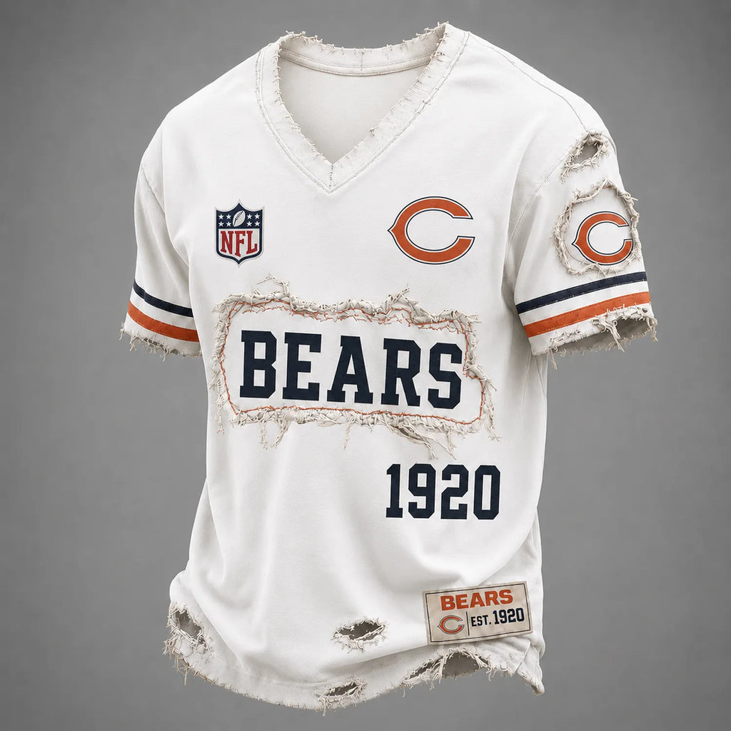 CHI x NFL LUXURY V-Neck T-Shirt 3005 DatND DVT