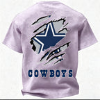 Dallas Cowboys Printed Unisex 100% Pure Cotton Washed T-Shirt