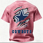 Dallas Cowboys Printed Unisex 100% Pure Cotton Washed T-Shirt