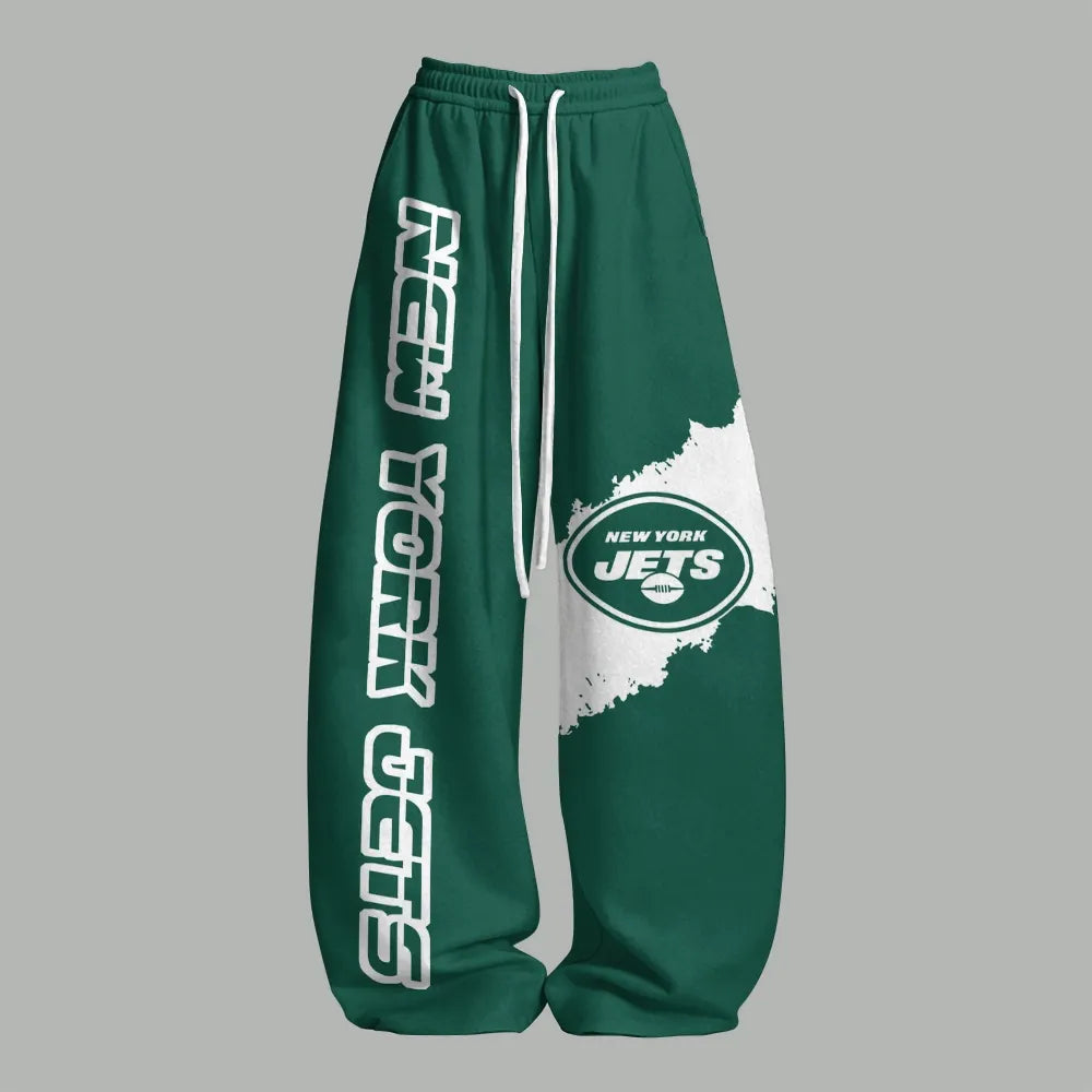 New York Jets Top & Elasticated Trousers Two-Piece Set | NFL