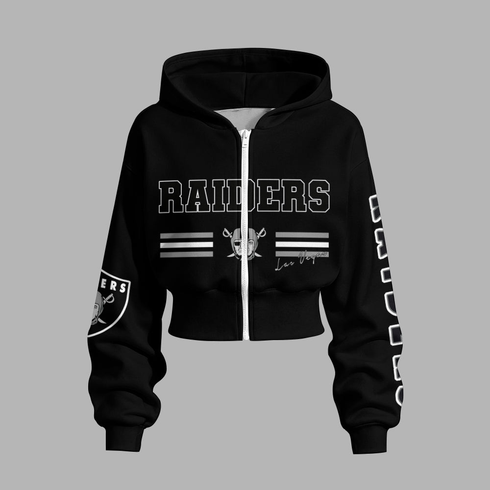 Las Vegas Raiders Zip-up hooded jacket and elastic-waist pants set | NFL