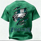 Philadelphia Eagles Printed Unisex 100% Pure Cotton Washed T-Shirt
