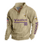 Minnesota Vikings Button Mock Neck Sweatshirt