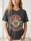 Women's Football Lover Vintage Athletic Helmet Printed T-Shirt