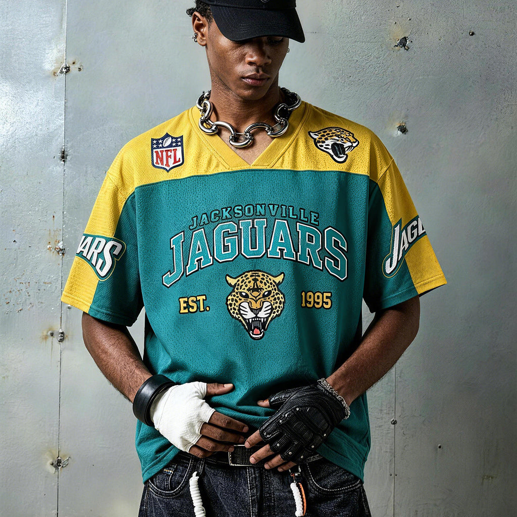 Jacksonville Jaguars Helmet Back Print Jersey Shirts