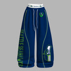 "Seattle Seahawks" Long-sleeved double-layer stretch pants set