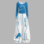 Detroit Lions Long-Sleeved Double-Layer Stretch Pants Set | NFL