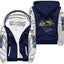 Los Angeles Chargers Color Block Fleece Lined Zip Up Football Fan Hooded Jacket