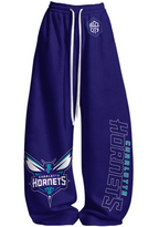 Charlotte Hornets Tops & Elasticated Trousers Two-Piece Set