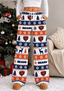 Womens Chicago Bears Christmas Wide Leg Pants