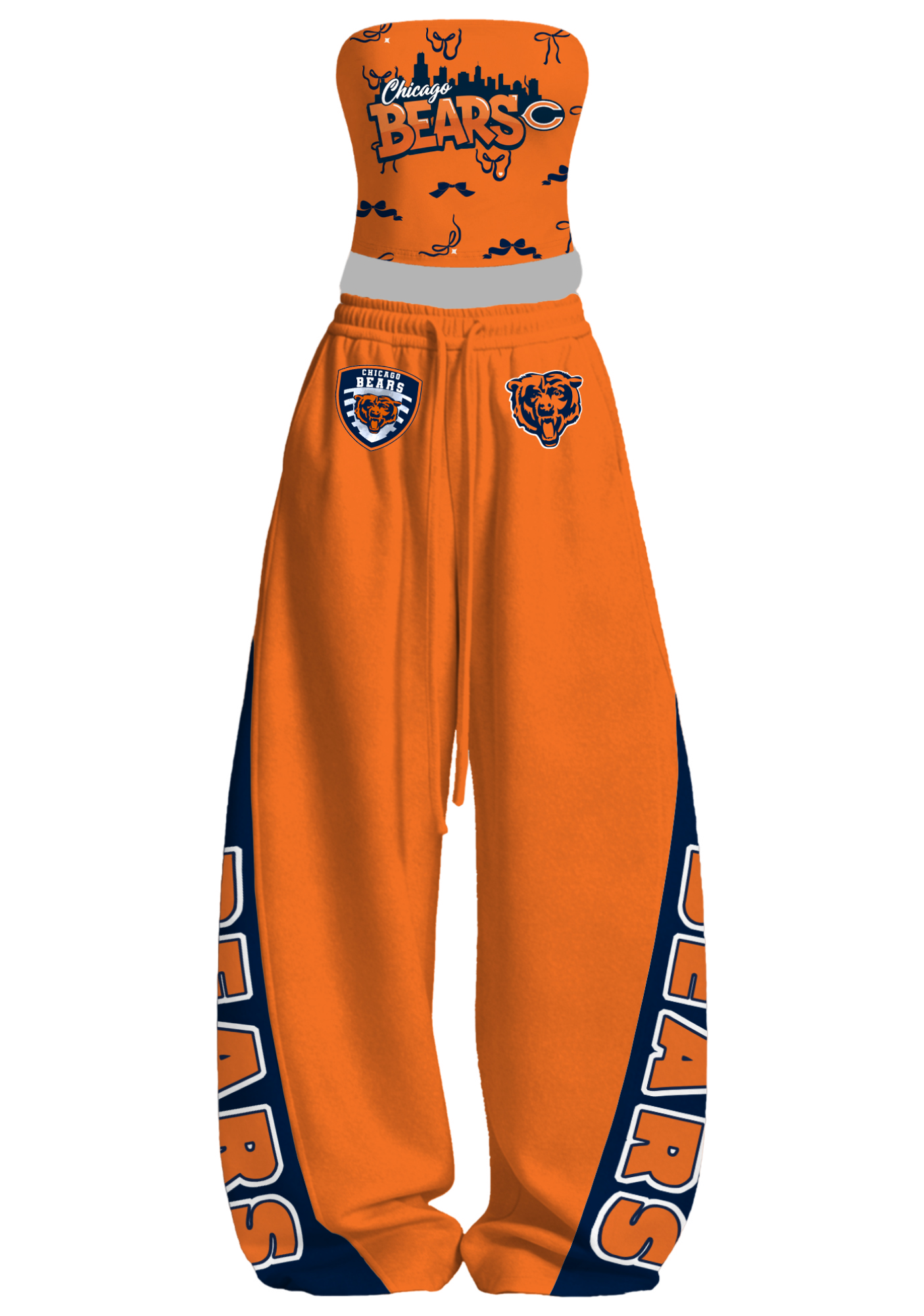 Chicago Bears Tops & Elasticated Trousers Two-Piece Set Main image