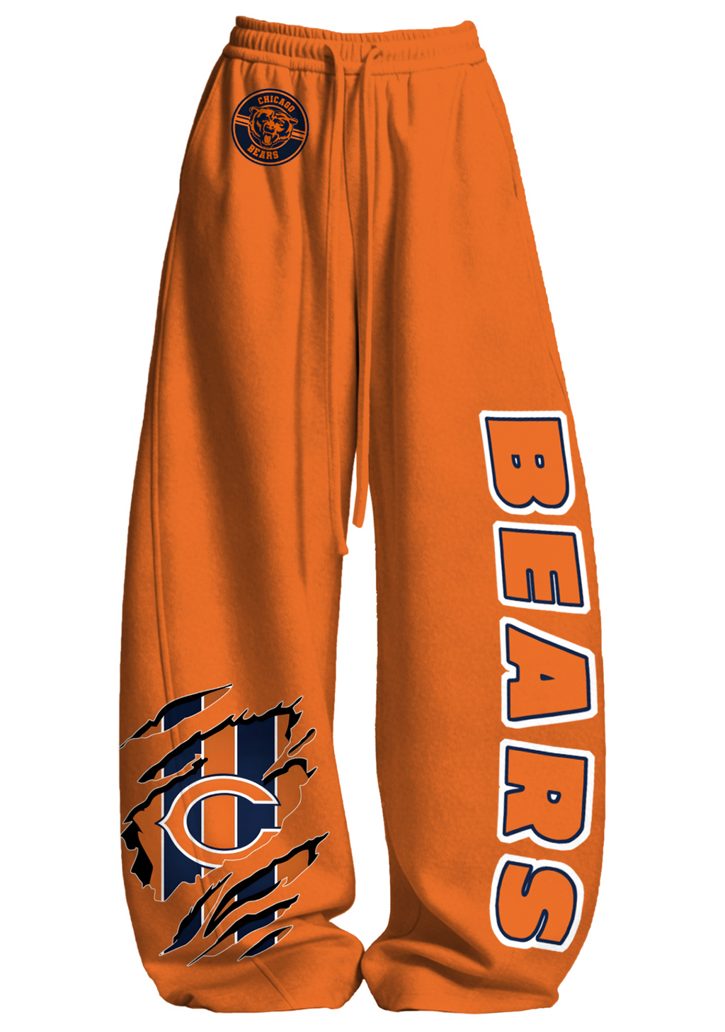 Chicago Bears Orange Tops & Elasticated Trousers Two-Piece Set