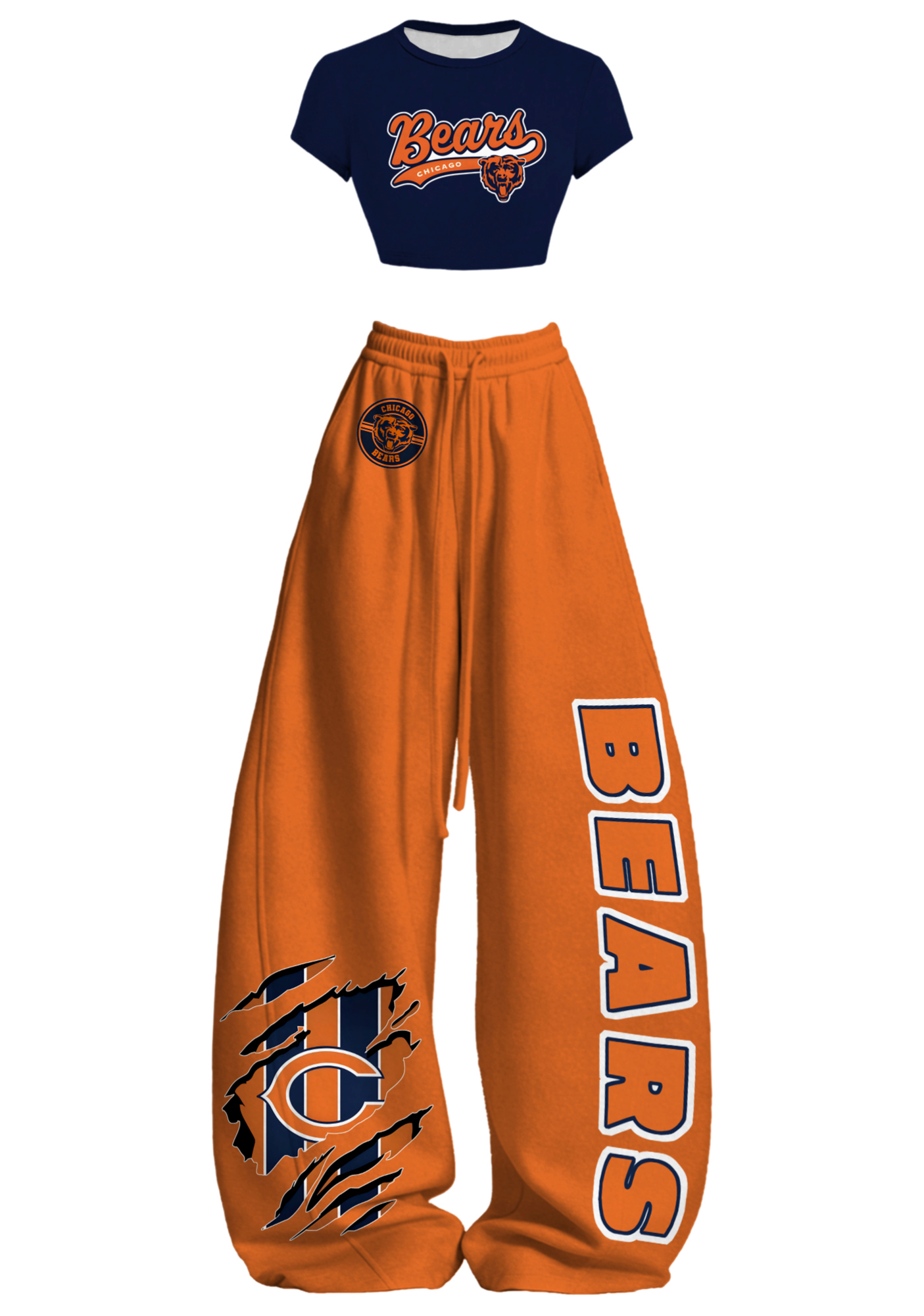 Chicago Bears Tops & Elasticated Trousers Two-Piece Set Main image