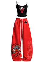 Chicago Bulls Tops & Elasticated Trousers Two-Piece Set
