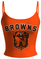 Cleveland Browns Tops & Elasticated Trousers Two-Piece Set