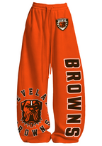 Cleveland Browns Tops & Elasticated Trousers Two-Piece Set