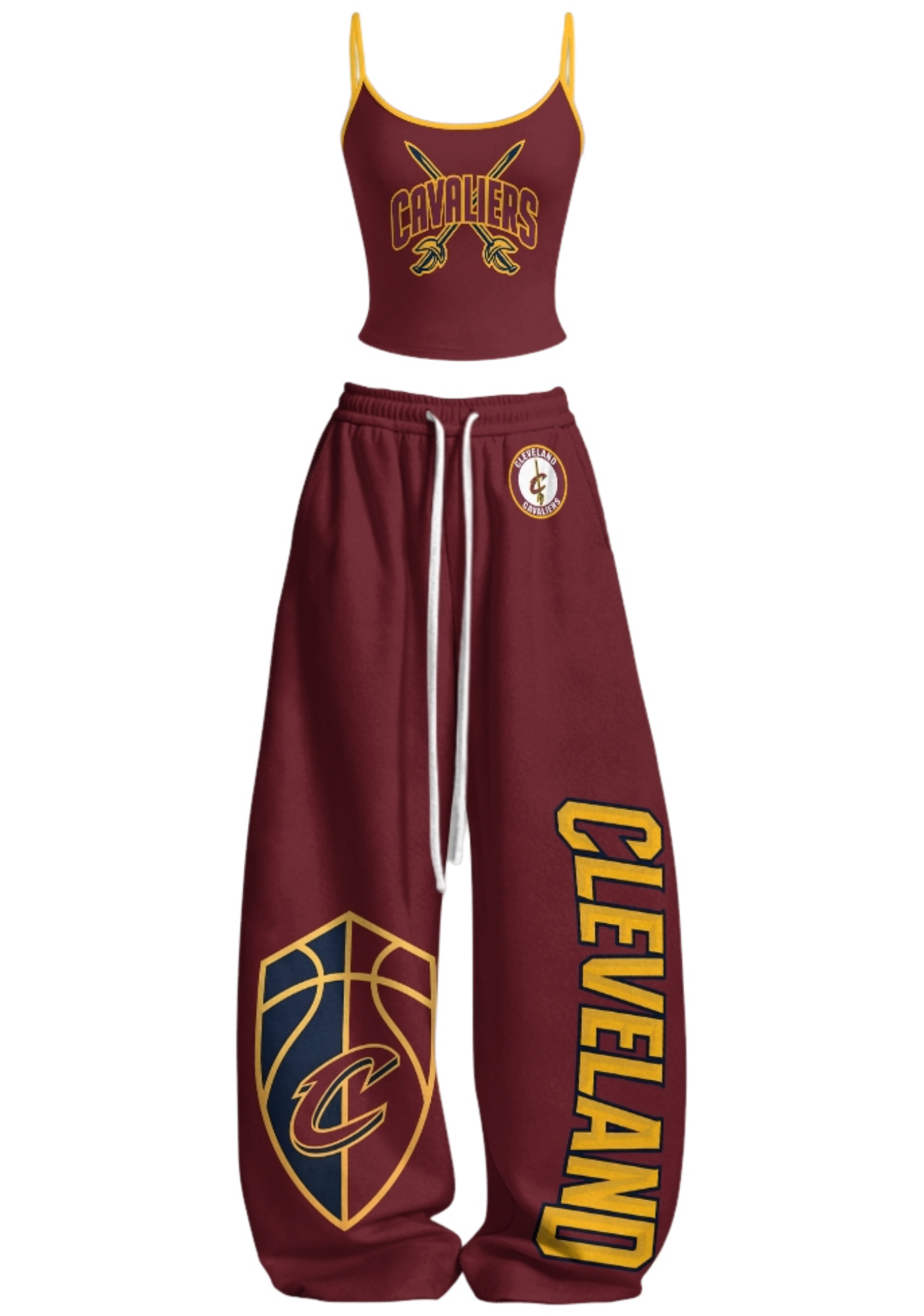 Cleveland Cavaliers Tops & Elasticated Trousers Two-Piece Set Main image
