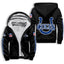 Indianapolis Colts Fleece Lined Zip Up Football Fan Hooded Jacket