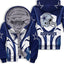 Dallas Cowboys Fleece Lined Zip Up Football Fan Hooded Jacket