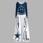 Dallas Cowboys Long-Sleeved Double-Layer Stretch Pants Set | NFL