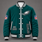 Philadelphia Eagles Dark Green Varsity Jacket