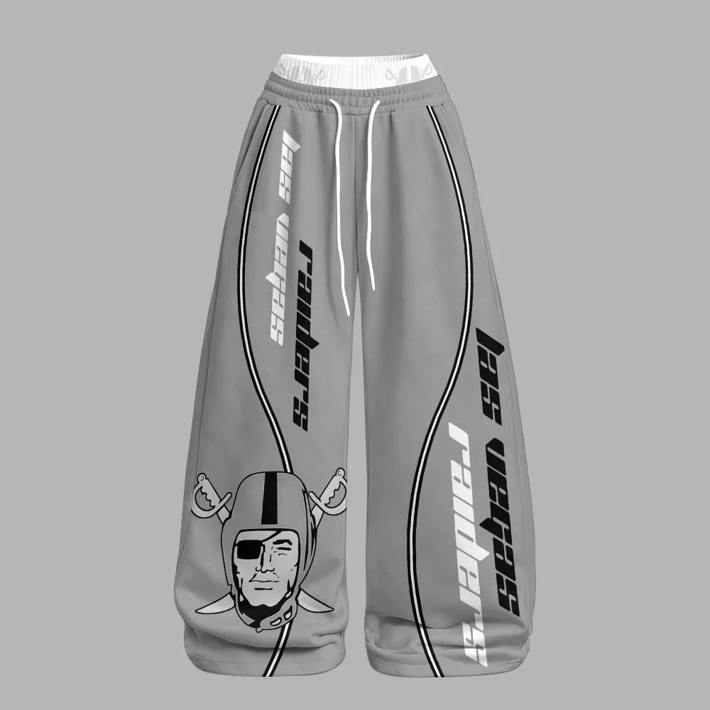 Las Vegas Raiders Long-Sleeved Double-Layer Stretch Pants Set | NFL
