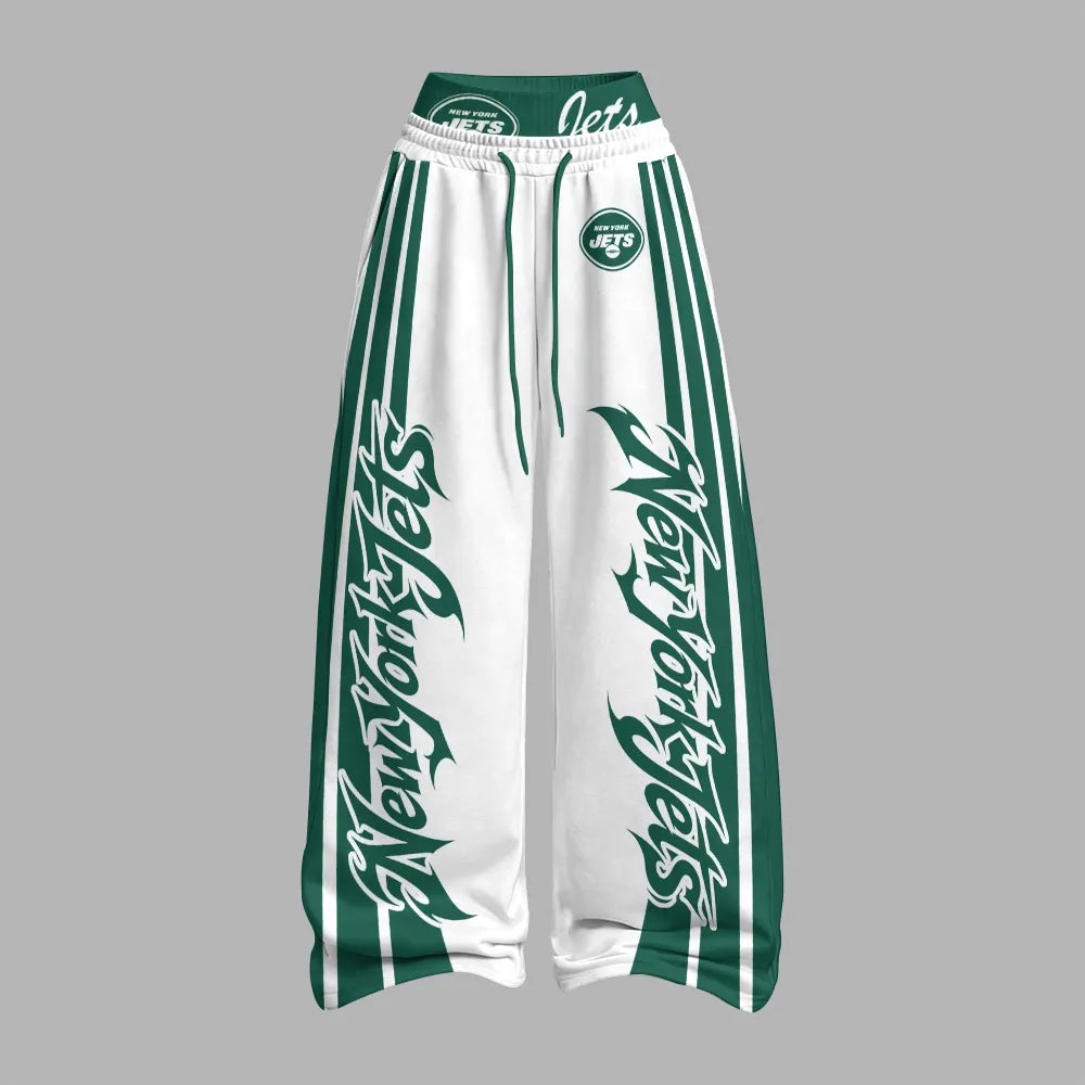 New York Jets Zip-up hooded jacket and elastic-waist pants set | NFL