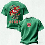 San Francisco 49ers Printed Unisex 100% Pure Cotton Washed T-Shirt