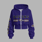 Baltimore Ravens Zip-up hooded jacket and elastic-waist pants set | NFL