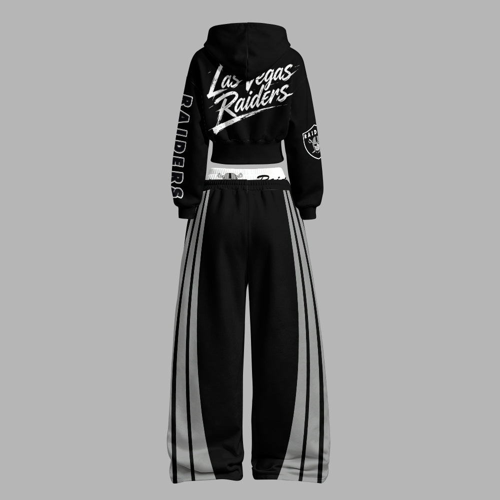 Las Vegas Raiders Zip-up hooded jacket and elastic-waist pants set | NFL
