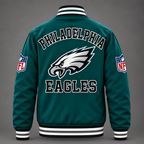 Philadelphia Eagles Dark Green Varsity Jacket