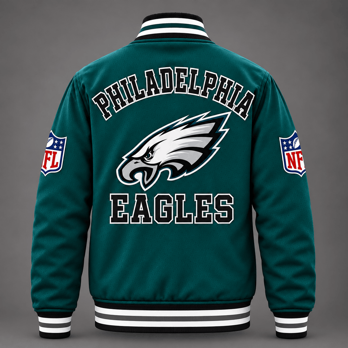 Philadelphia Eagles Dark Green Varsity Jacket