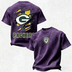 Green Bay Packers Printed Unisex 100% Pure Cotton Washed T-Shirt