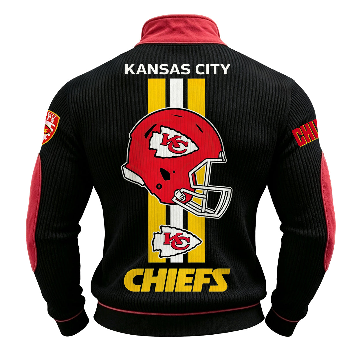 Men’s Kansas City Chiefs 1/4 Zip Pullover Sweatshirt Secondary image