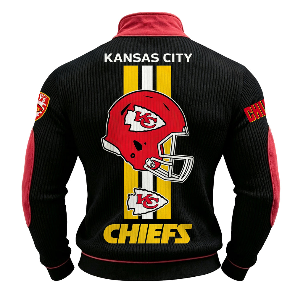 Men’s Kansas City Chiefs 1/4 Zip Pullover Sweatshirt