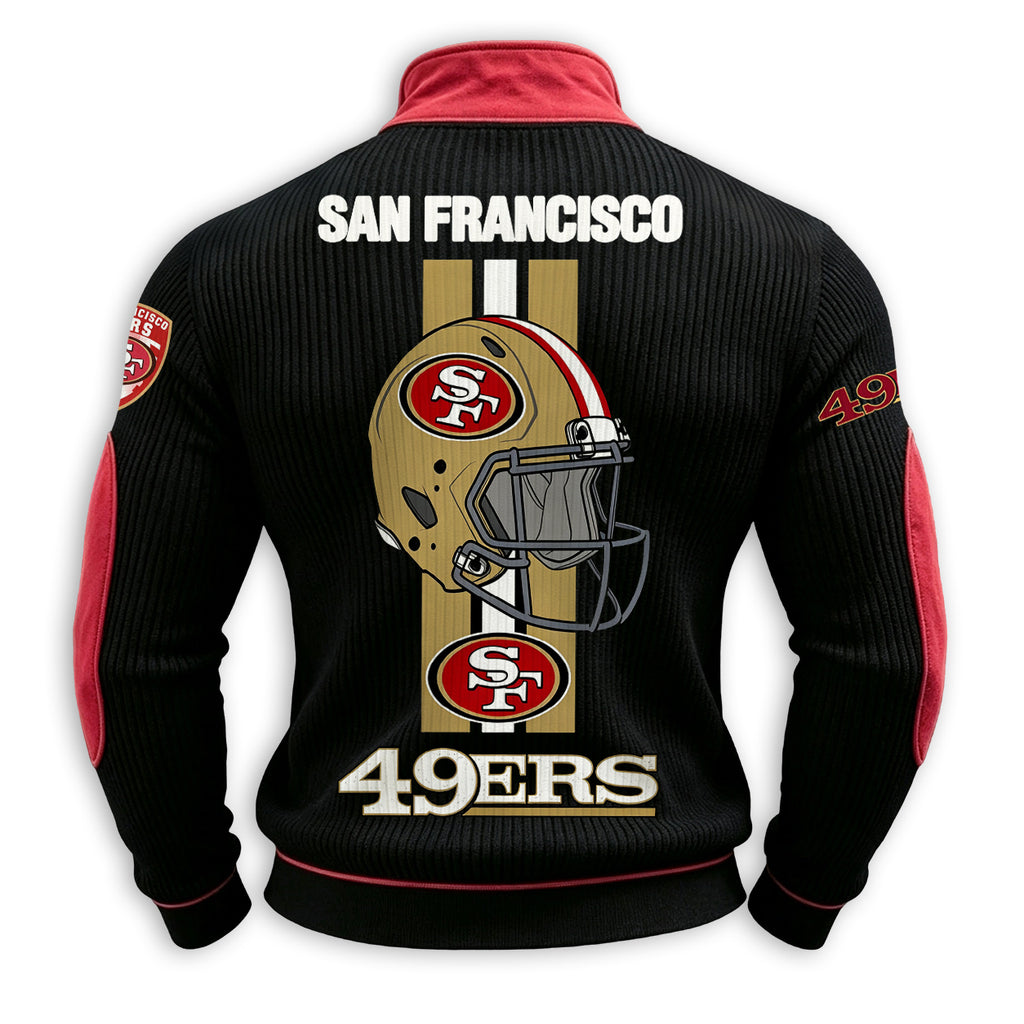 Men’s San Francisco 49ers 1/4 Zip Pullover Sweatshirt
