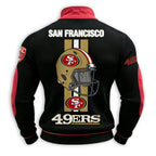 Men’s San Francisco 49ers 1/4 Zip Pullover Sweatshirt