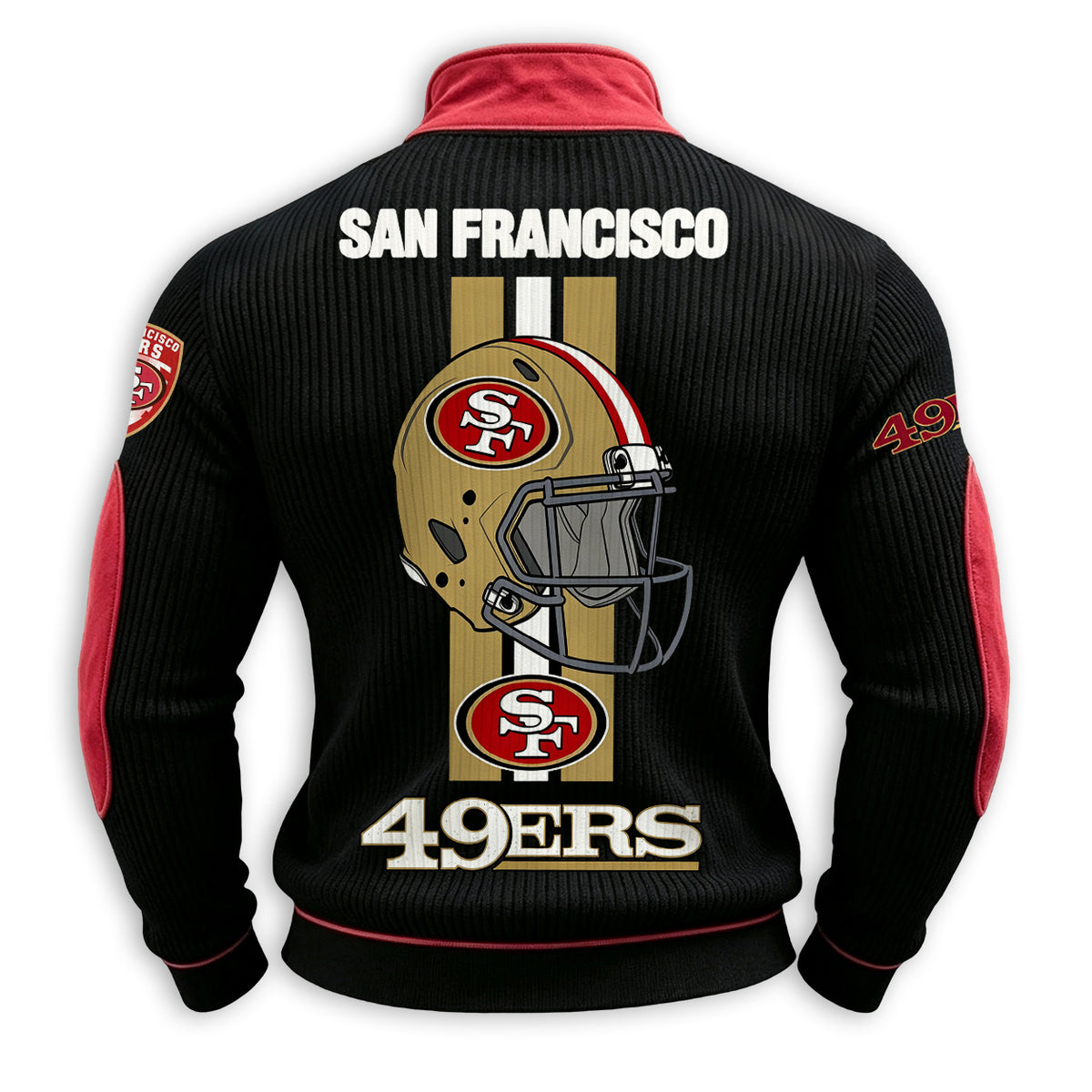Men’s San Francisco 49ers 1/4 Zip Pullover Sweatshirt