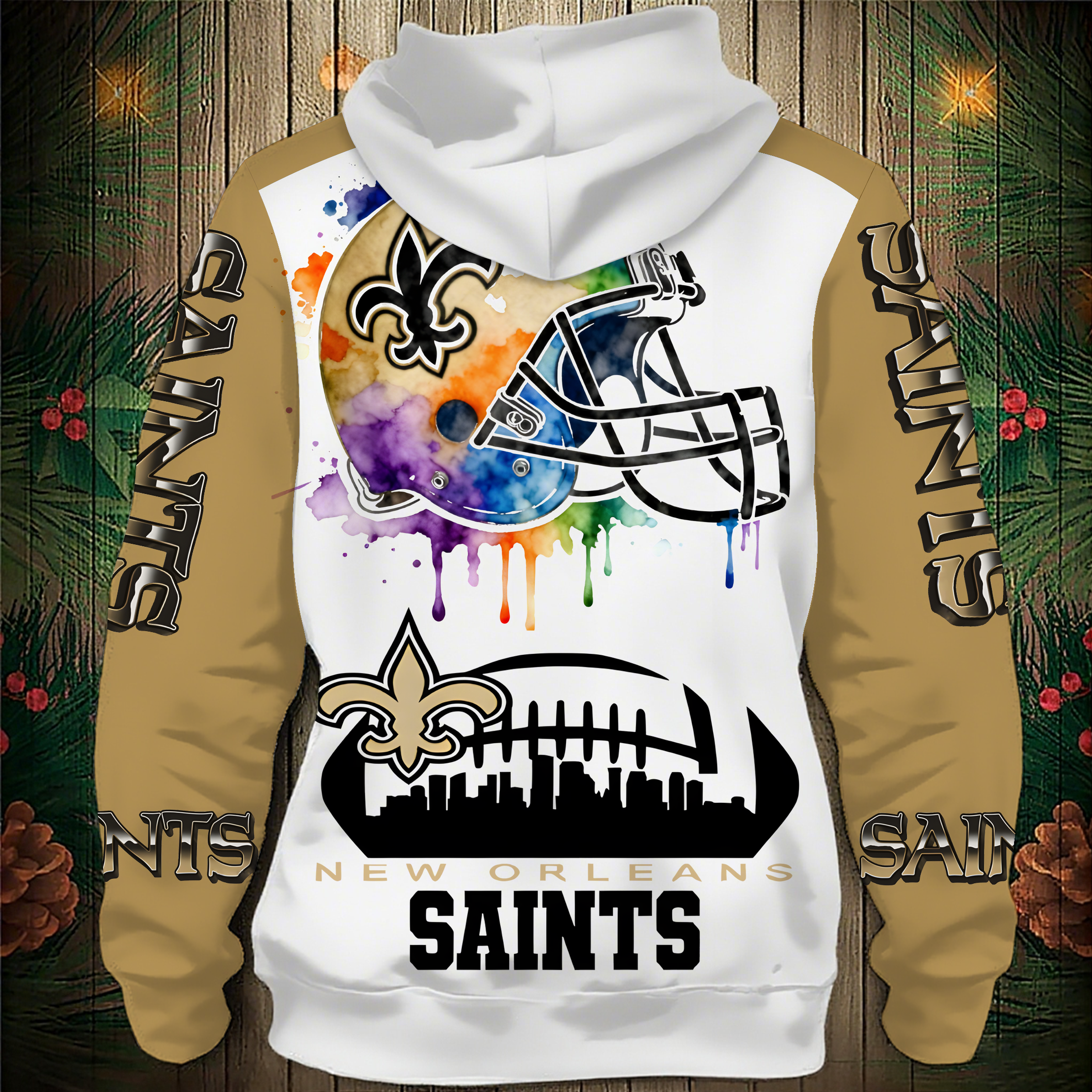 New Orleans Saints 2026 New 3D Graphic Hoodie Secondary image