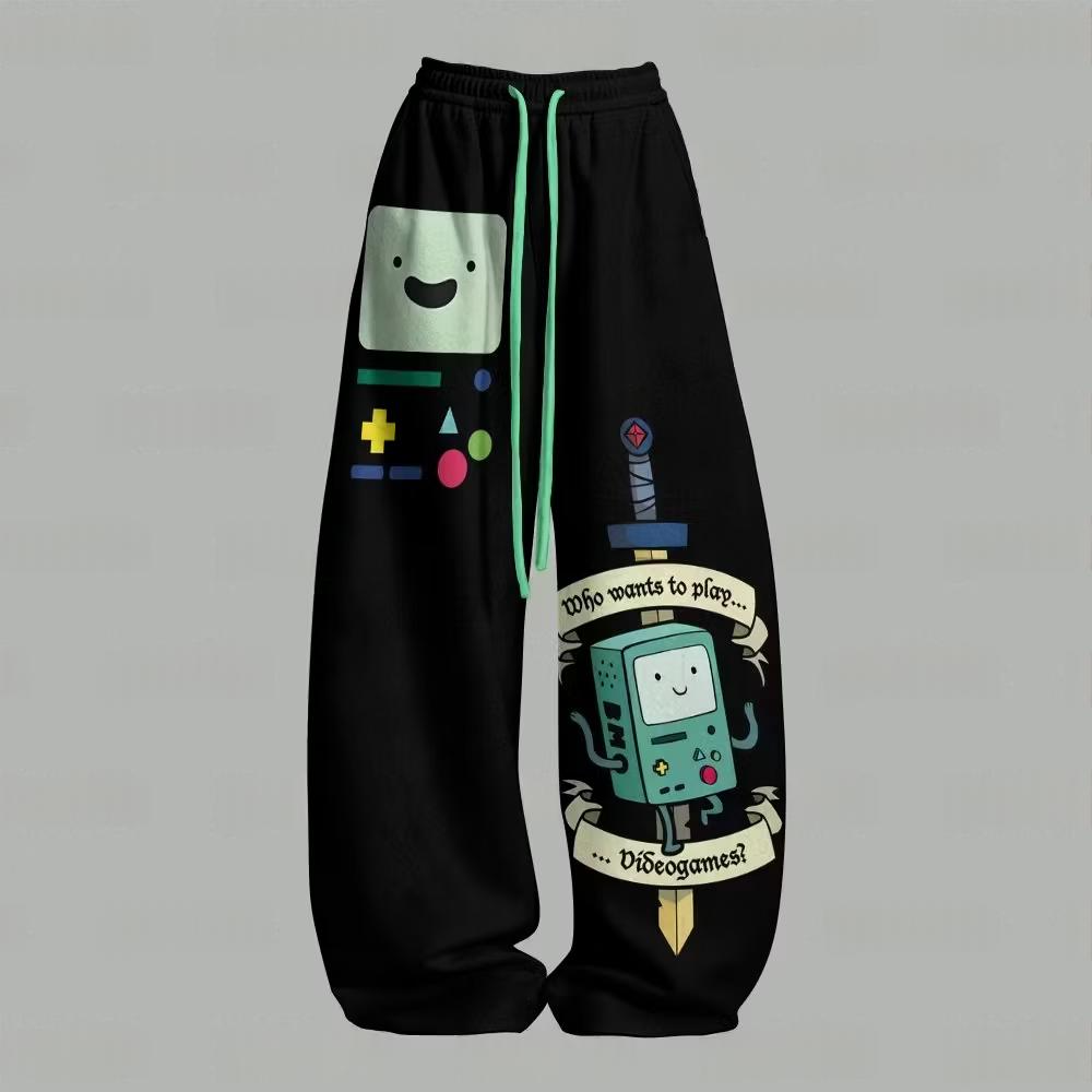 BMO Adventure Time Game Console Top & Elasticated Trousers Two-Piece Set
