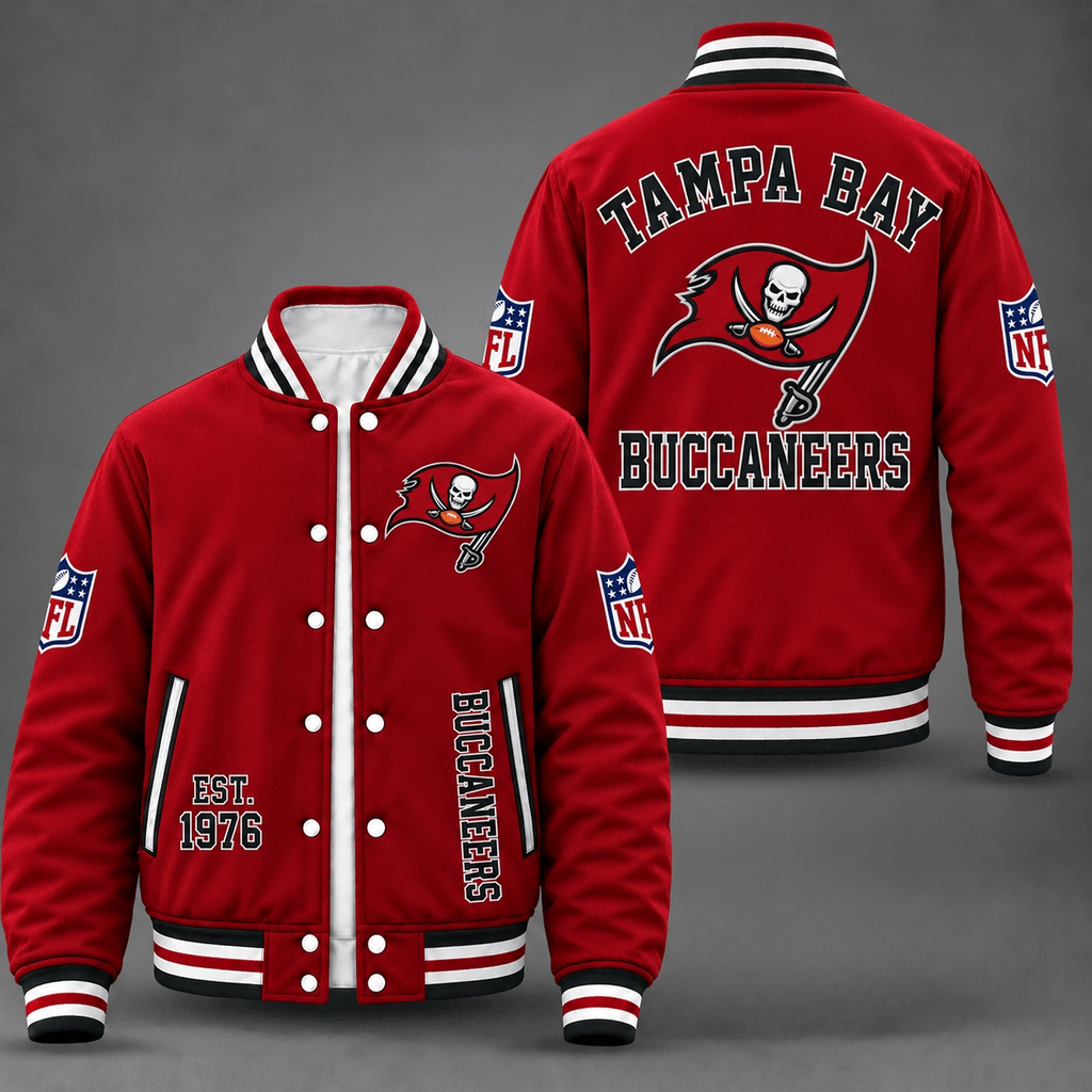Tampa Bay Buccaneers Red Varsity Jacket