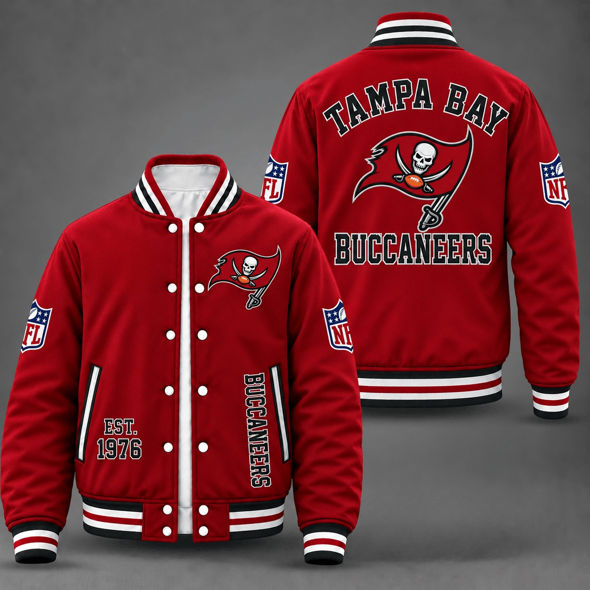 Tampa Bay Buccaneers Red Varsity Jacket