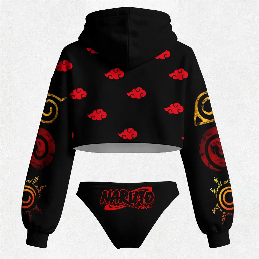 NARUTO Women's Hooded Thicken Suit Set