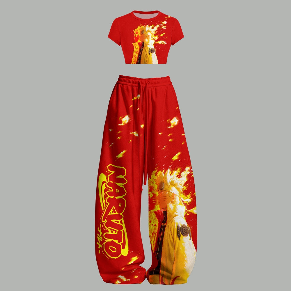 NARUTO Women T-Shirt  & Elasticated Trousers Two-Piece Set Main image