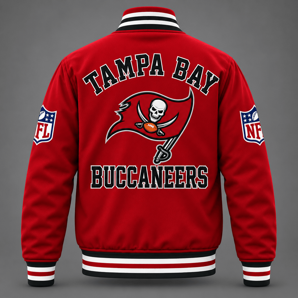Tampa Bay Buccaneers Red Varsity Jacket